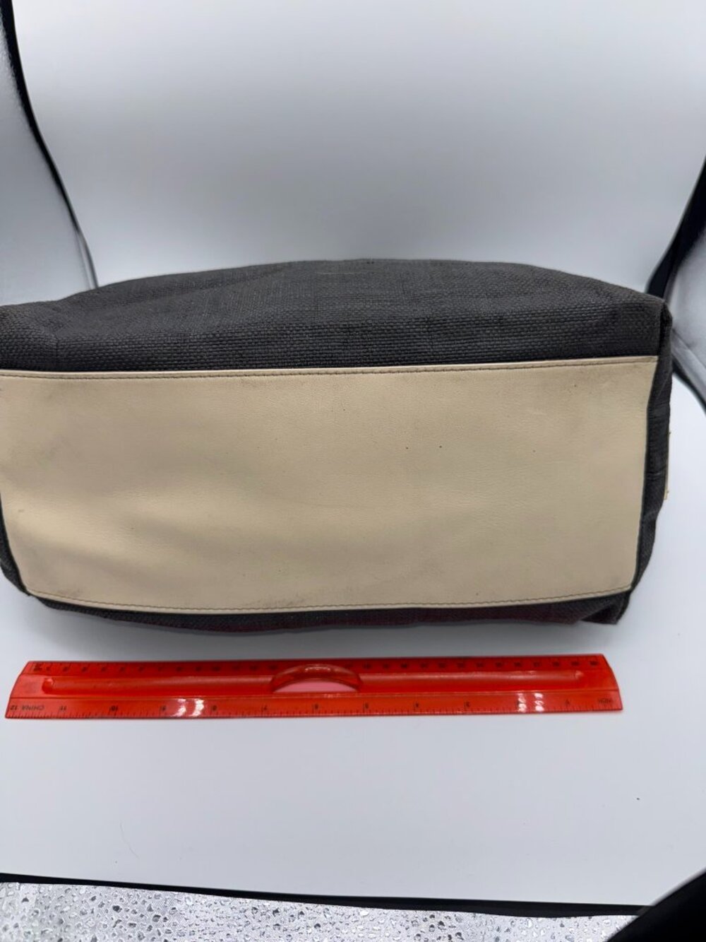 Kate Spade Black Canvas Bow Shoulder Bag Tote Purse - Picture 11 of 15